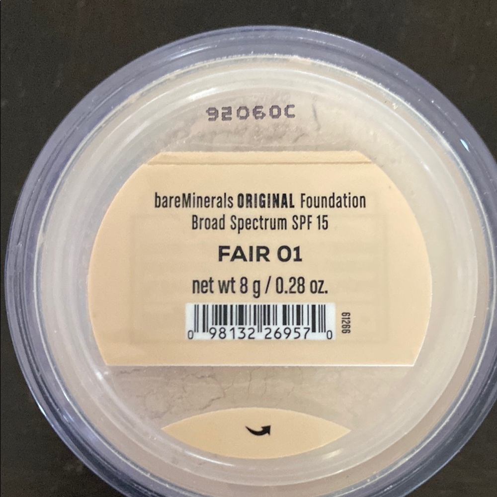 NEW bareMinerals Original Foundation SPF 15 - Fair 01